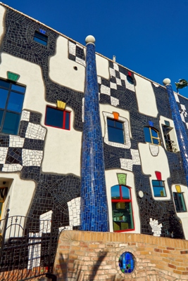 Hundertwasser-Haus in Whangarei, Northland, Neuseeland