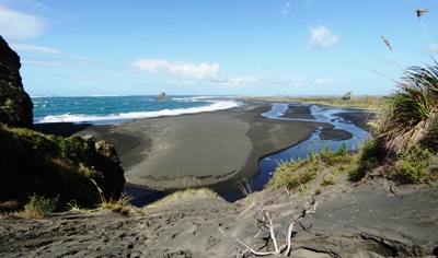Wild Whatipu Beach on the West Coast